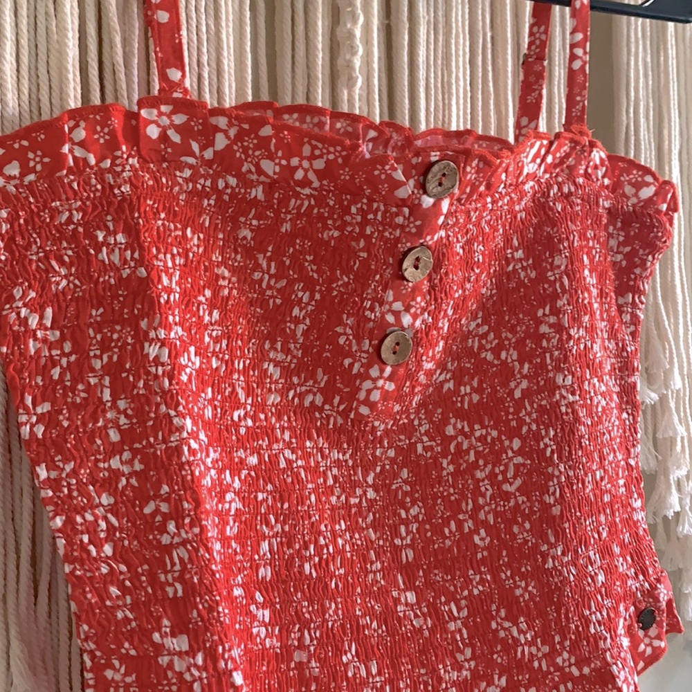 Red Roxy Tube Top - Picture 2 of 7